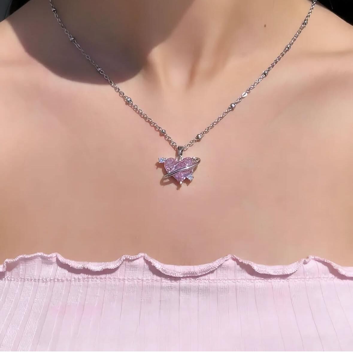 Aşk Gezegeni Kolye - Zarif Hediye