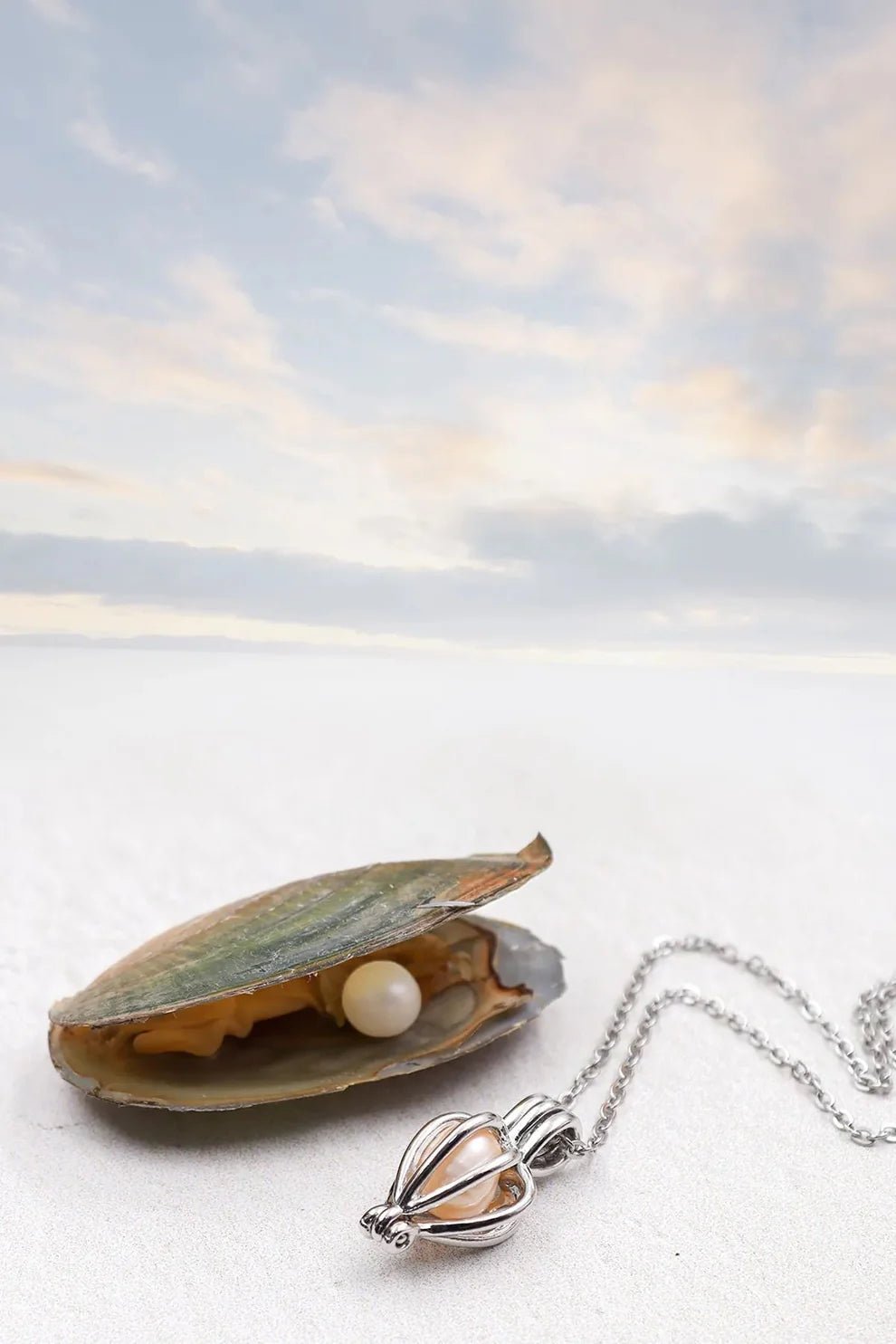 İstiridye İçinde İnci Kolye - Zarif Hediye
