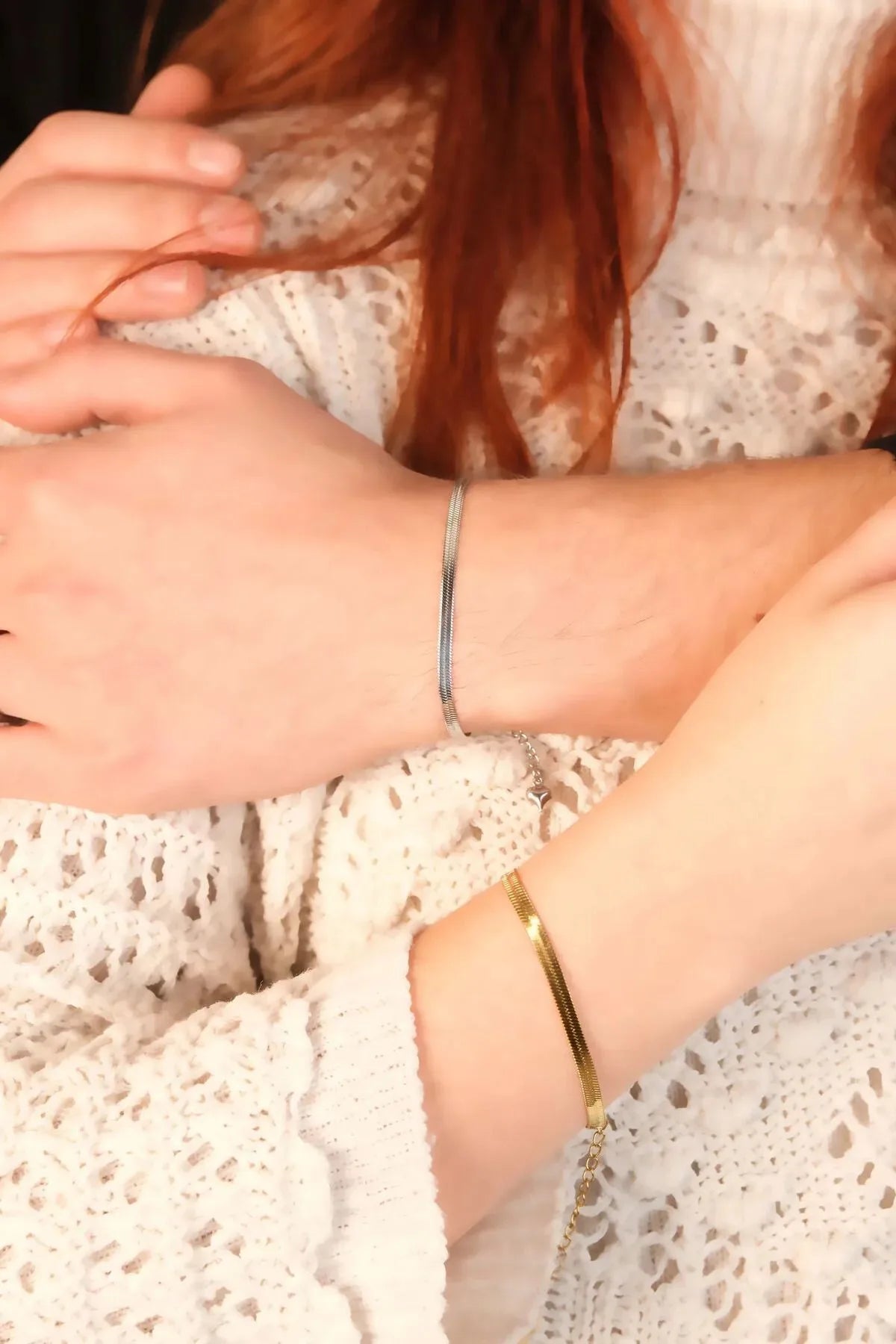 İtalyan Çift Bileklik - Zarif Hediye