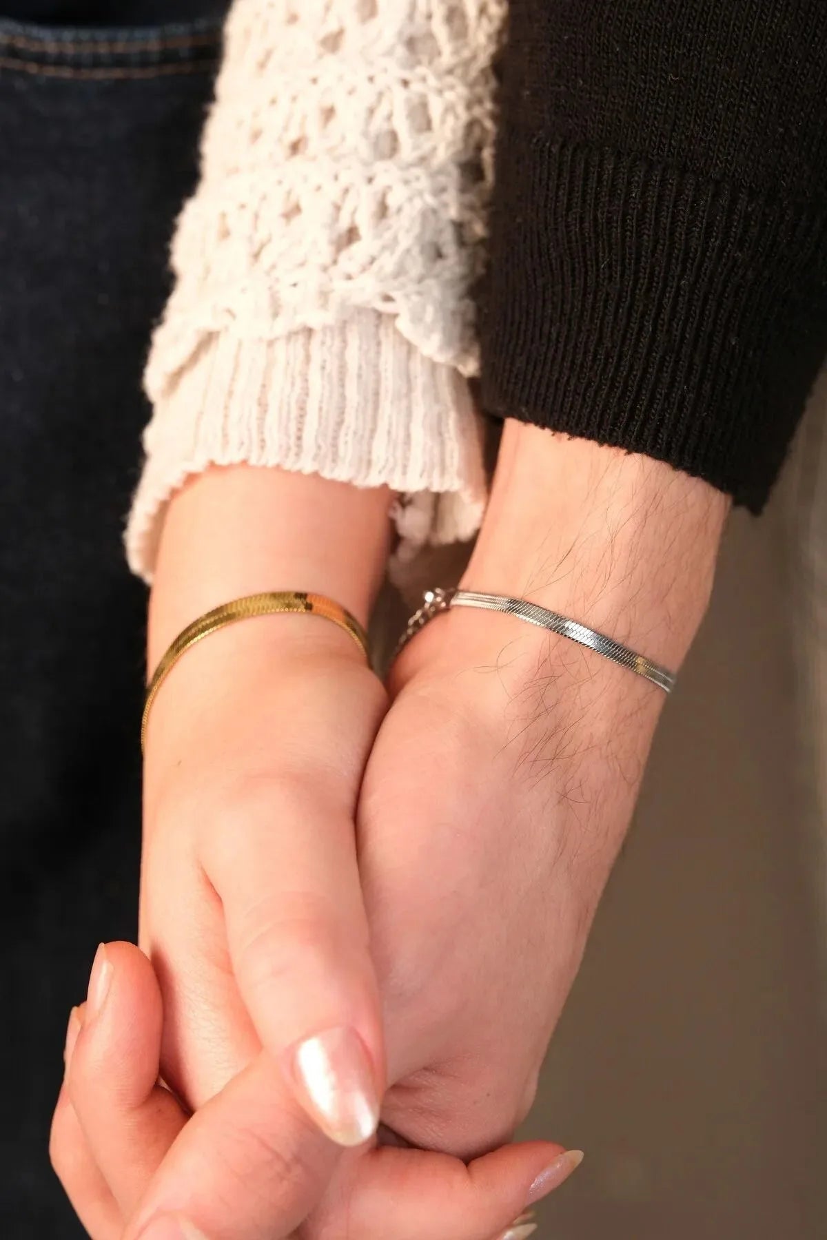 İtalyan Çift Bileklik - Zarif Hediye