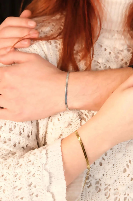 İtalyan Çift Bileklik - Zarif Hediye